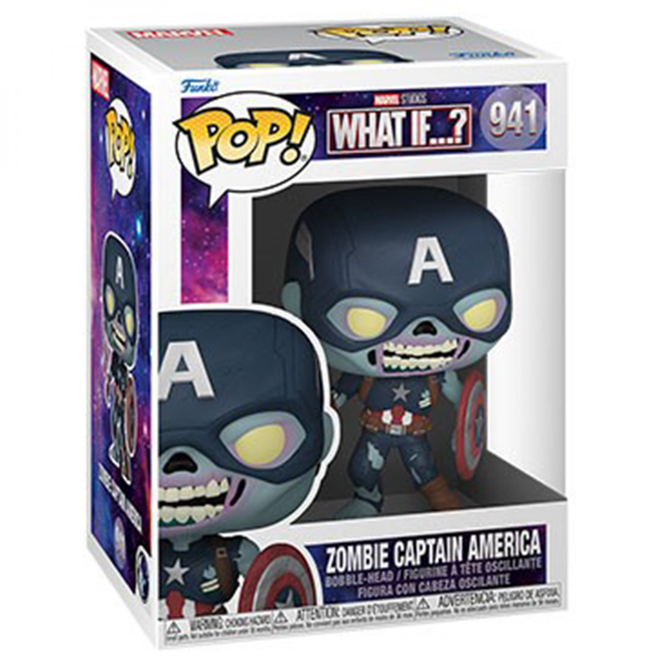 Marvel What If...? Series Zombie Captain America Funko Pop! Vinyl Figure